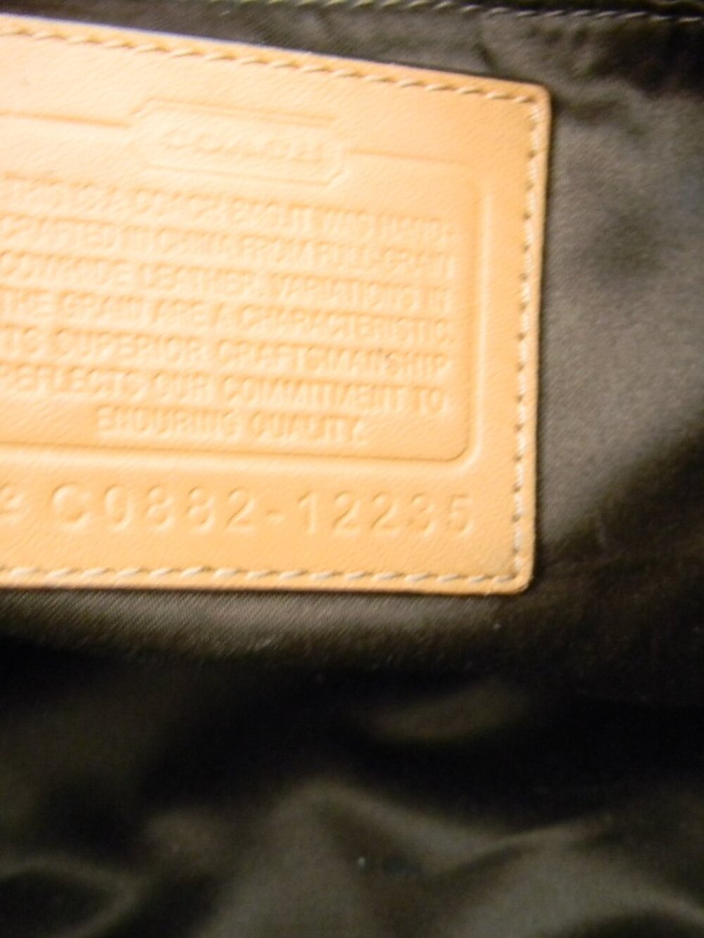 Vintage Coach Ergo Pleated Hobo Bag 12235 Y2K Full Grain Leather Tan Camel - Picture 11 of 11